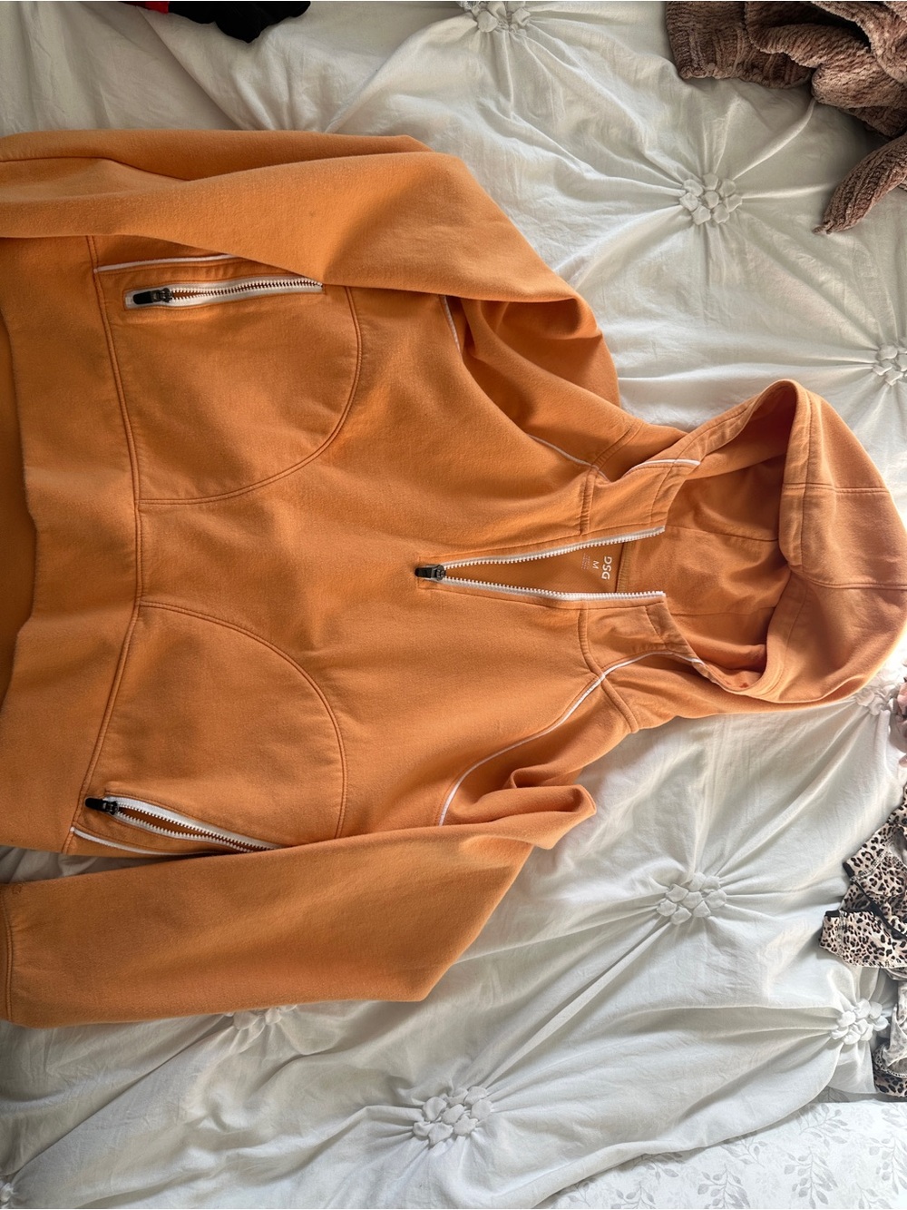 Orange Hoodie Jacket - Unbranded Women's Zip Hoodie